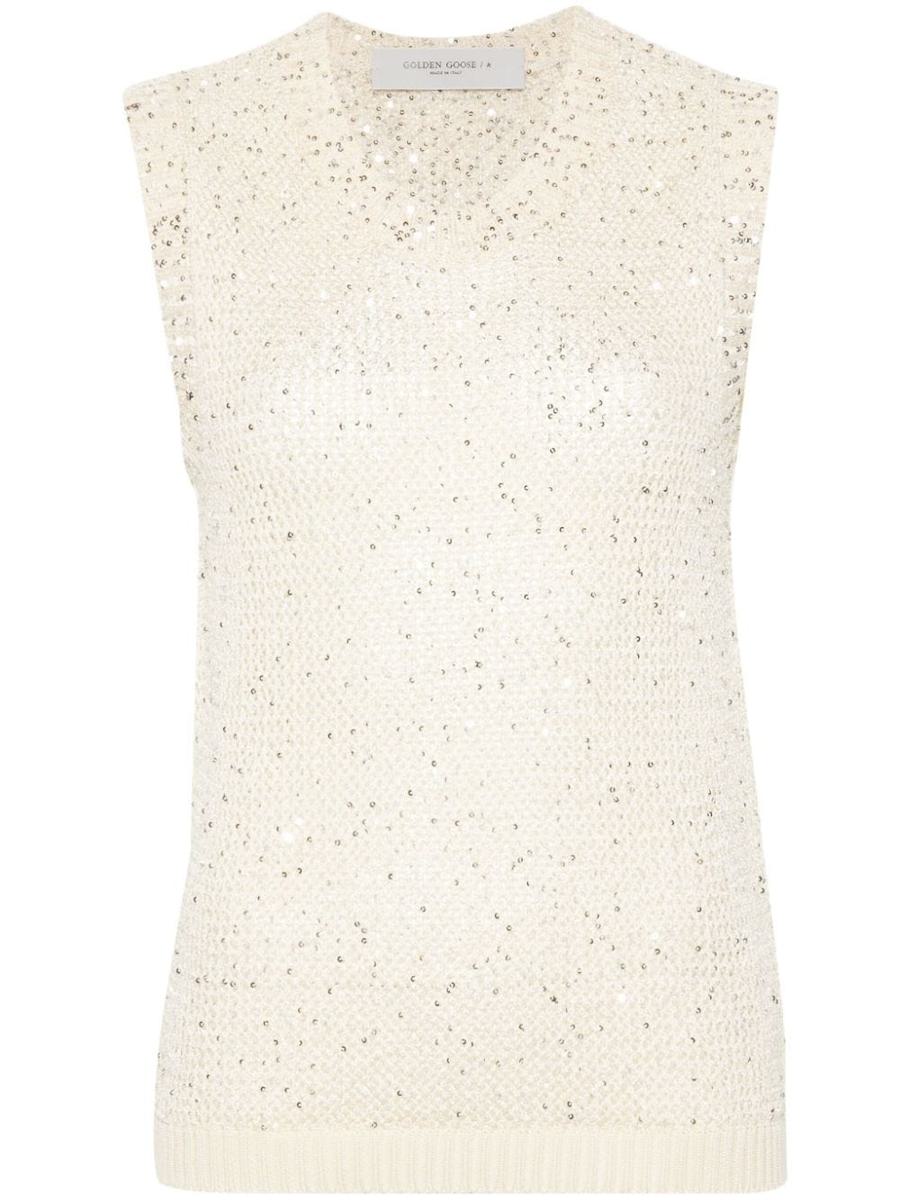 Golden Goose Sequined Knitted Vest