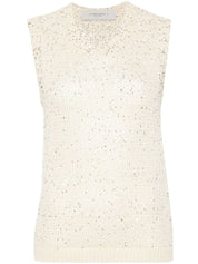 Golden Goose Sequined Knitted Vest