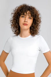 Millennia Round Neck Short Sleeve Yoga Tee