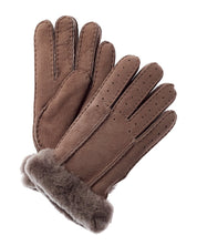 UGG Classic Perforated Two Point Suede Gloves