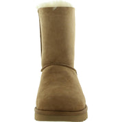 Bailey Bow II Womens Suede Shearling Winter Boots