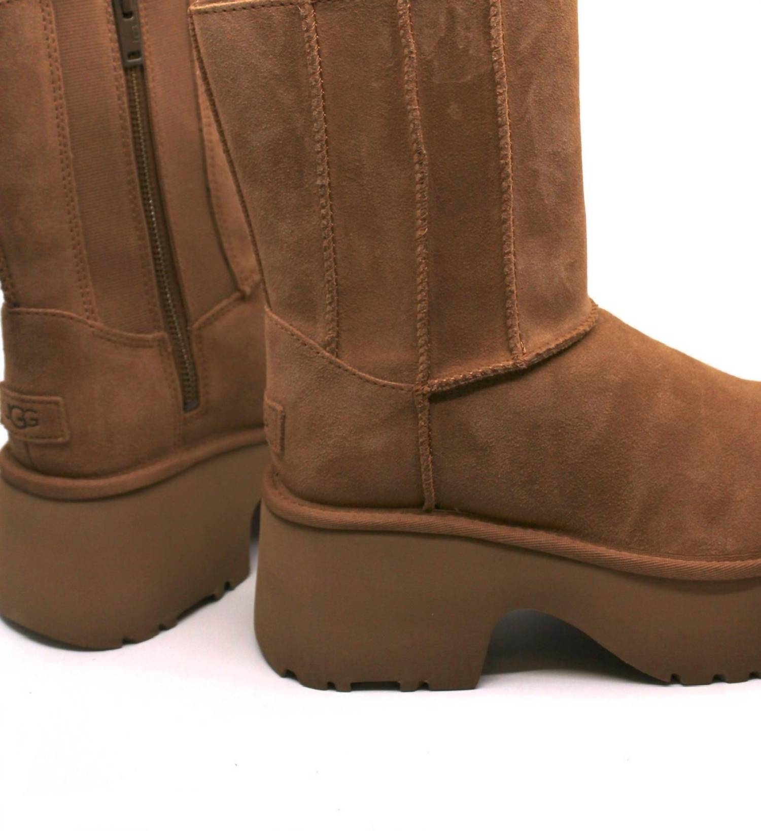 Women's Classic Twin Seam New Heights Boots In Chestnut