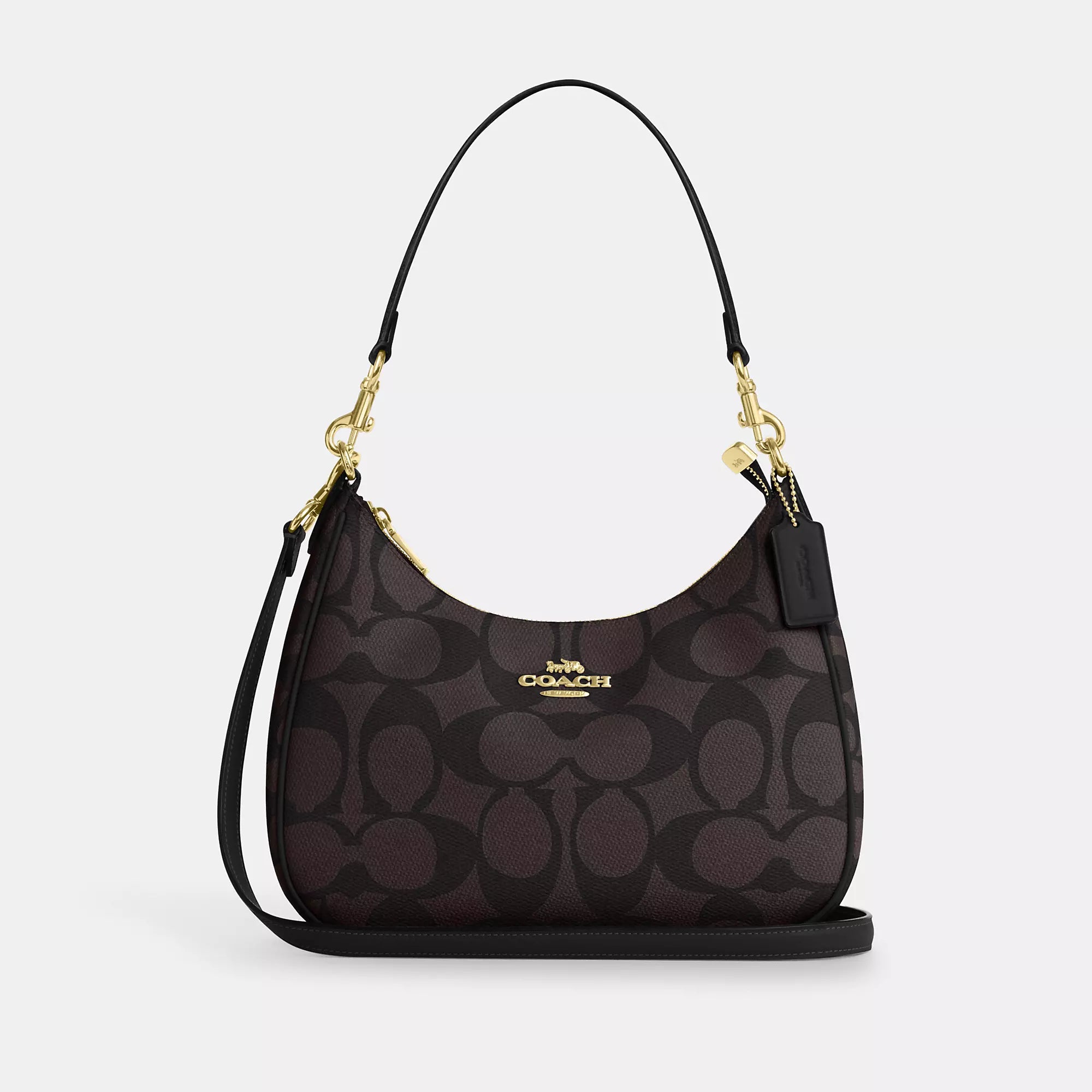 Coach Outlet Teri Hobo Bag In Blocked Signature Canvas