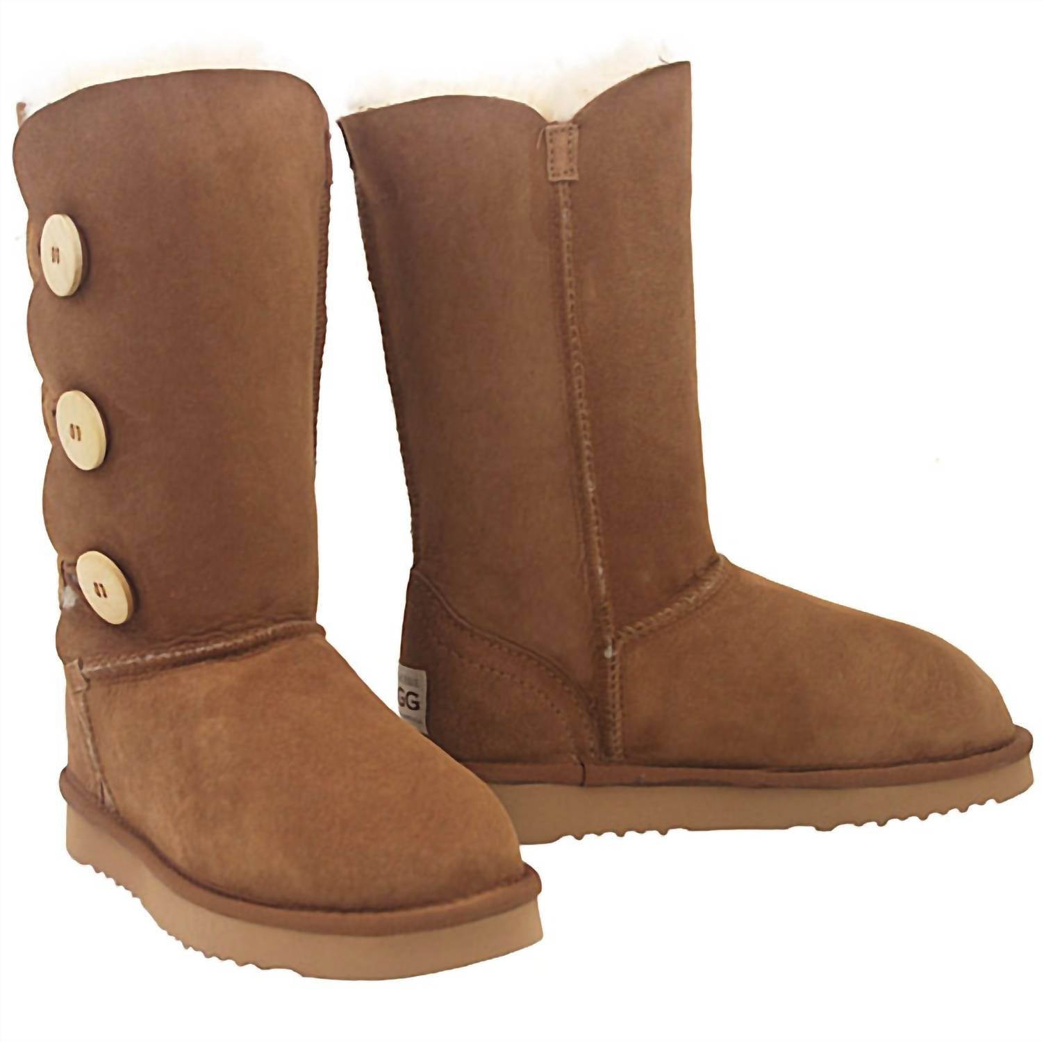 Women's Bailey Button Triplet Boot In Chestnut