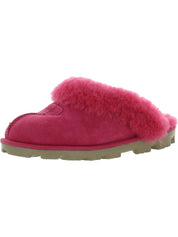 Coquette Womens Suede Lined Mule Slippers