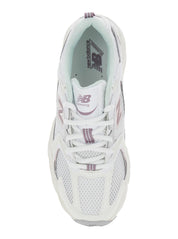 '530' White Sneaker With Mesh Design And Side Logo In Tech Fabric And Mesh Unisex