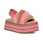 UGG Disco Stripe Slide Pink  W-1120875-CPRC Women's