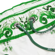 Dolce & Gabbana Majolica Print Swim Shorts  (Green/White)