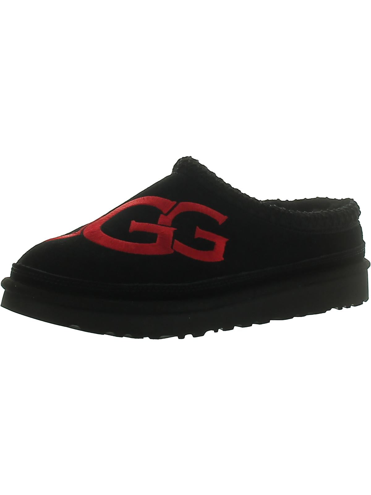 Mens Fur Lined Slip On Slide Slippers