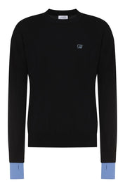 Off-White Knit Wool Pullover