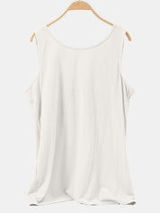 Scoop Neck Wide Strap Tank