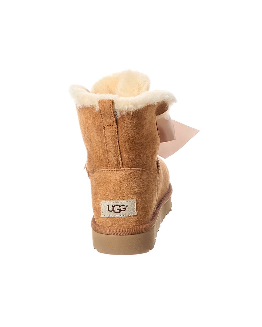 UGG Gita Bow Mini Suede & Shearling Boot