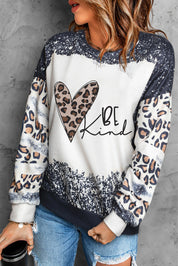 Mixed Print Drop Shoulder Sweatshirt