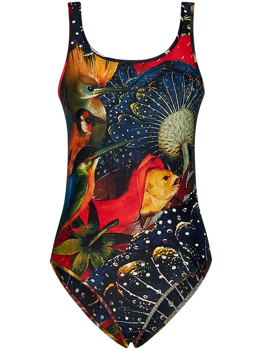 Alexander Mcqueen Leotard With Print