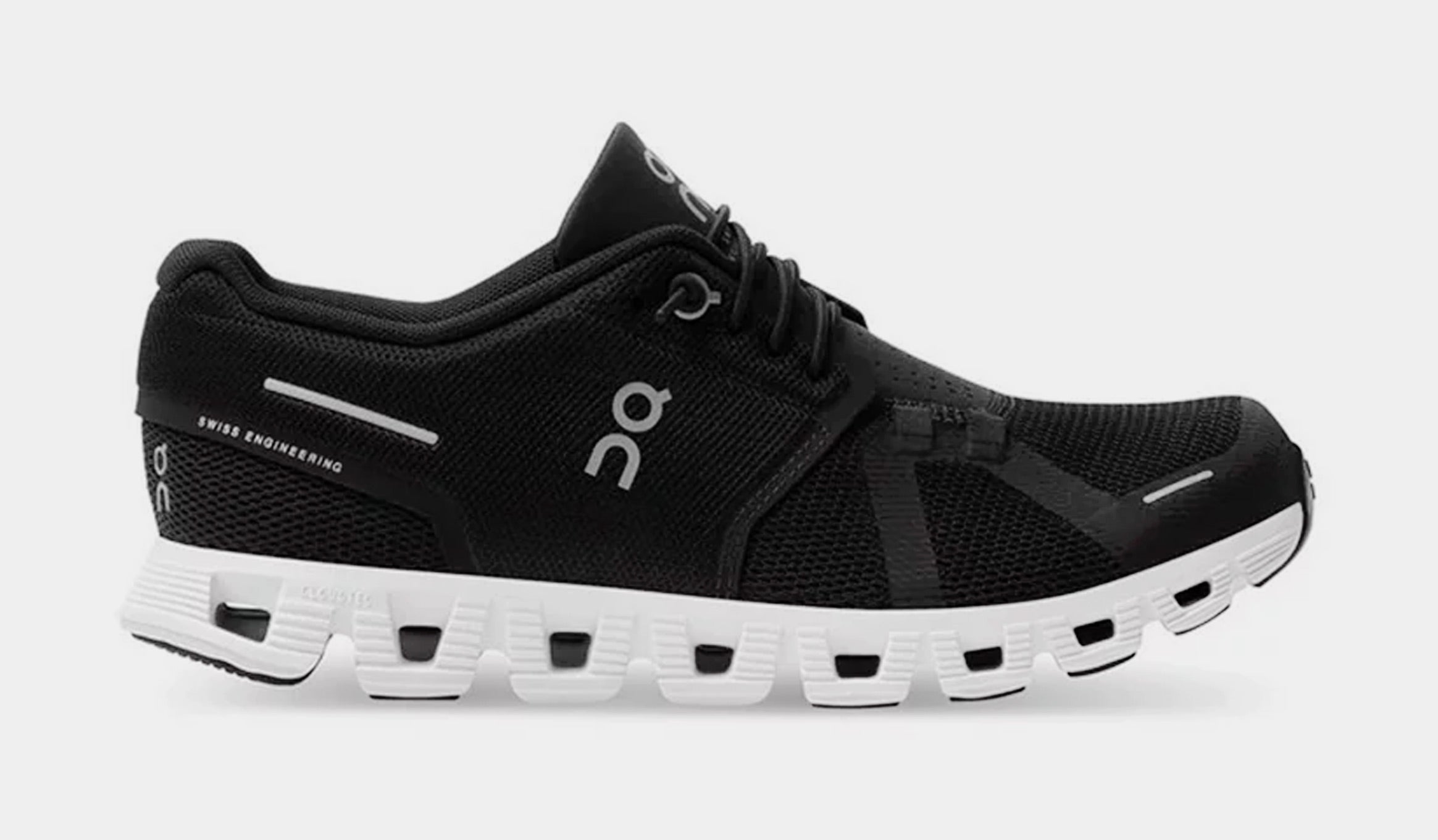 Cloud 5 Mens Running Shoes (Black/White)