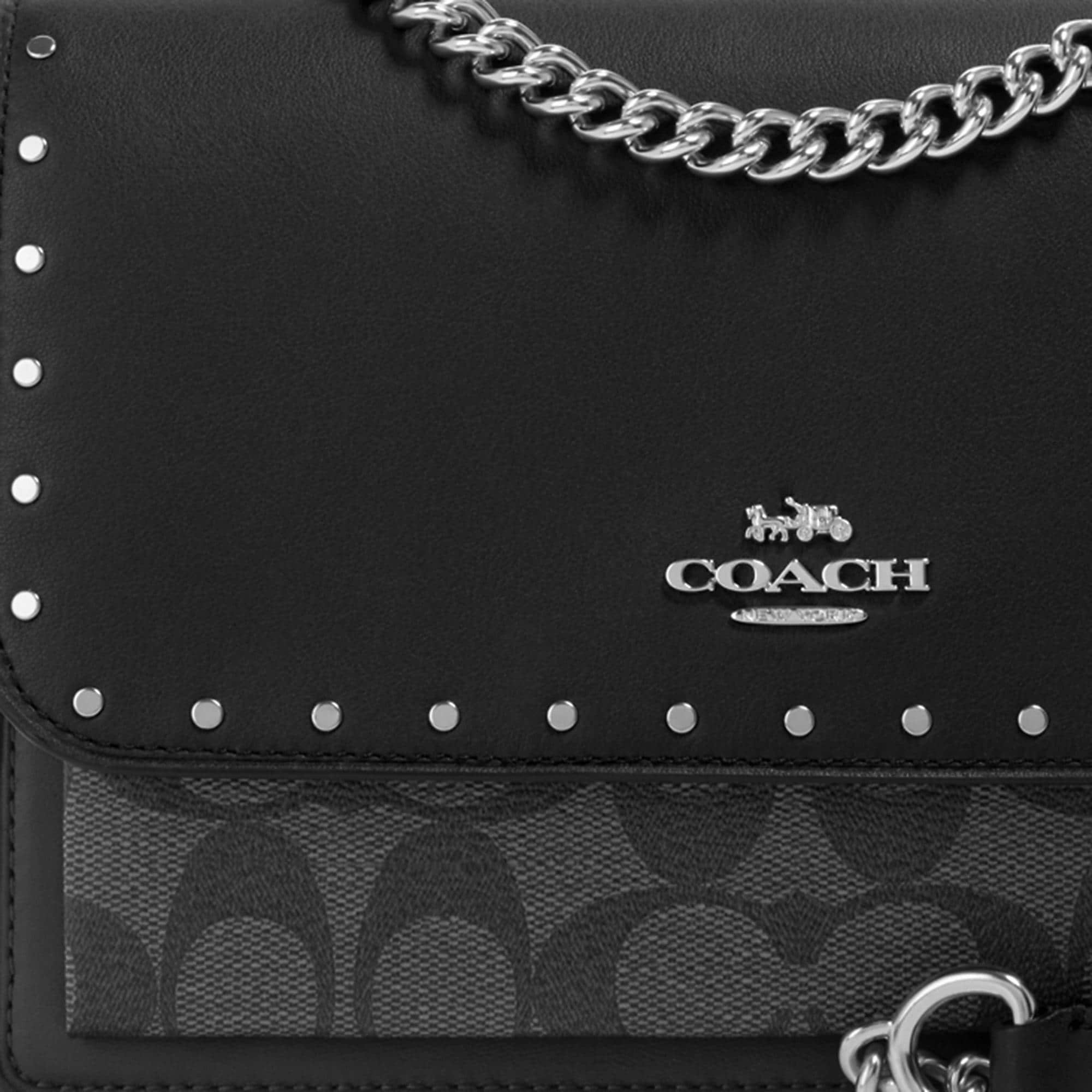 Coach Outlet Klare Crossbody In Signature Canvas With Rivets