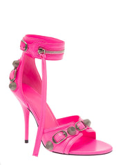 Balenciaga Le Cagole Leather Heel Sandals