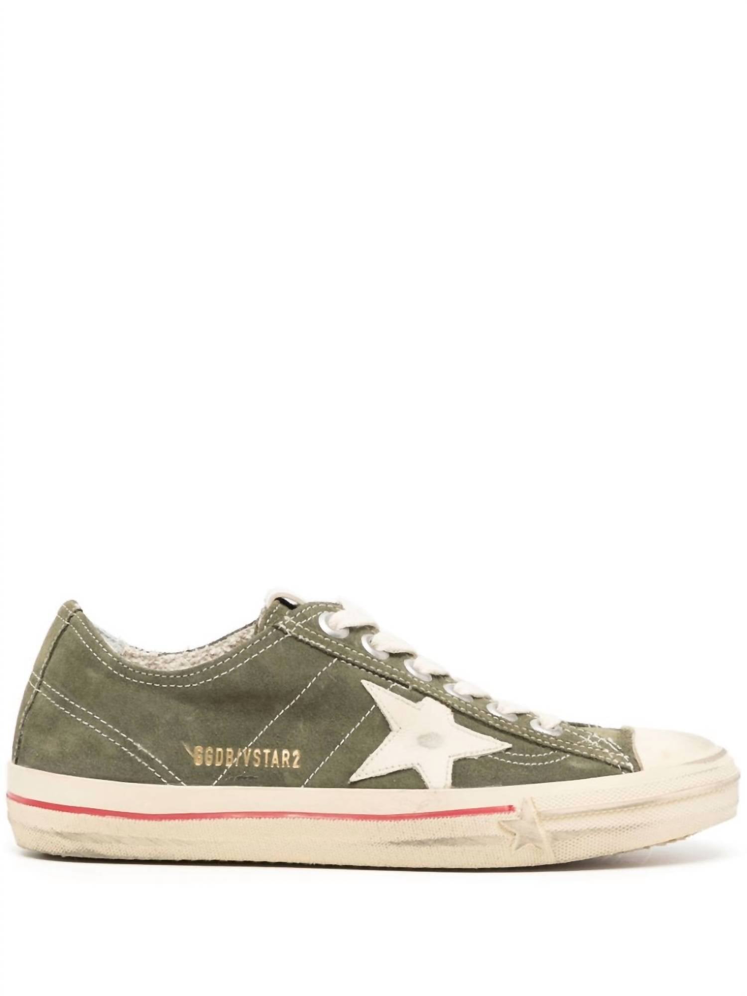 Women's V-Star Suede Sneaker In Dark Green/ivory