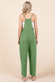 Culture Code Full Size Sleeveless Wide Leg Jumpsuit with Pockets