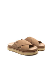 Goldenstar Cross Slide Sandal In Driftwood