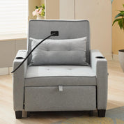 3-in-1 Convertible Sleeper Sofa Bed-Single Seat S3