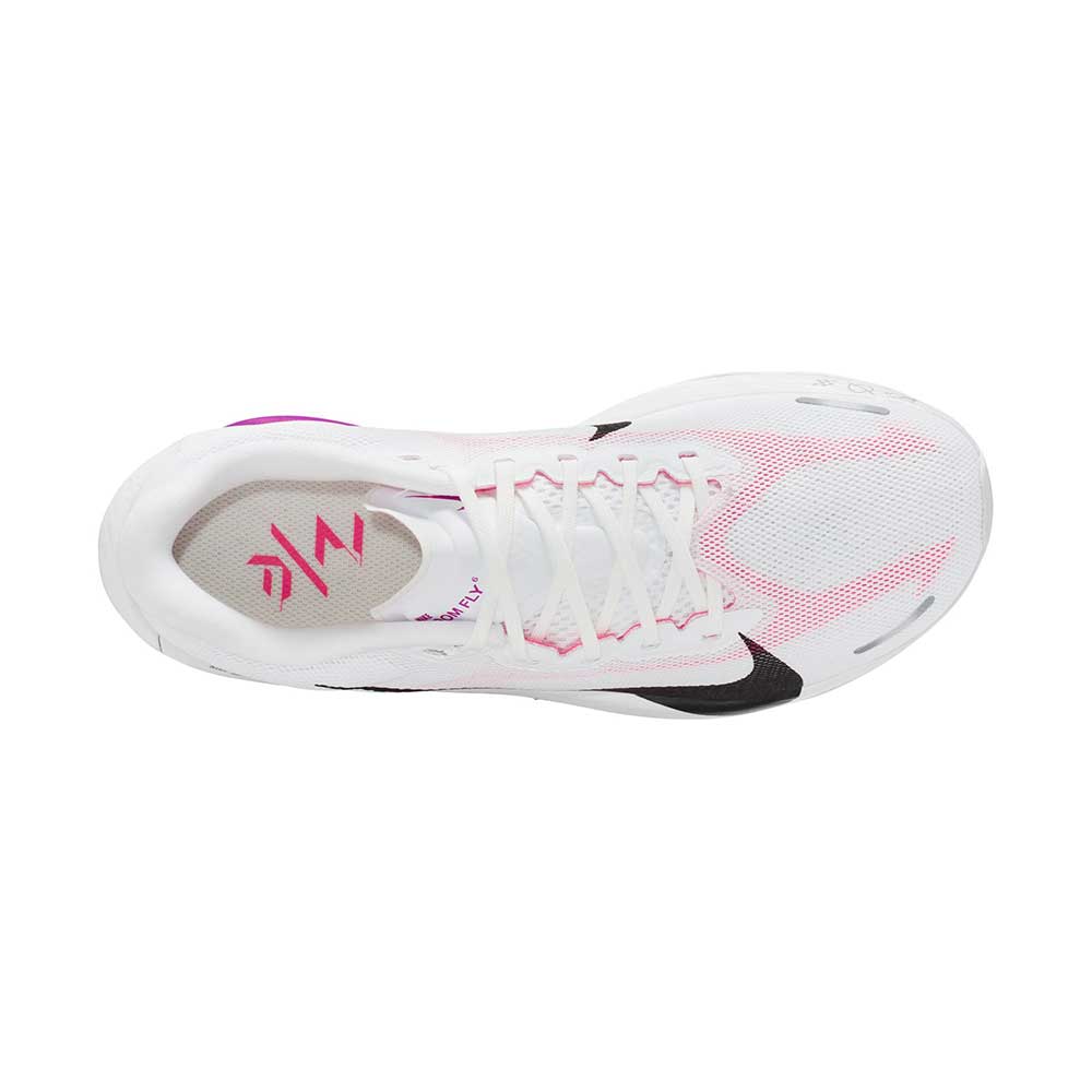 Women's Zoom Fly 6 - White/Black/Vivid Grape/Hyper Pink - Regular (B)