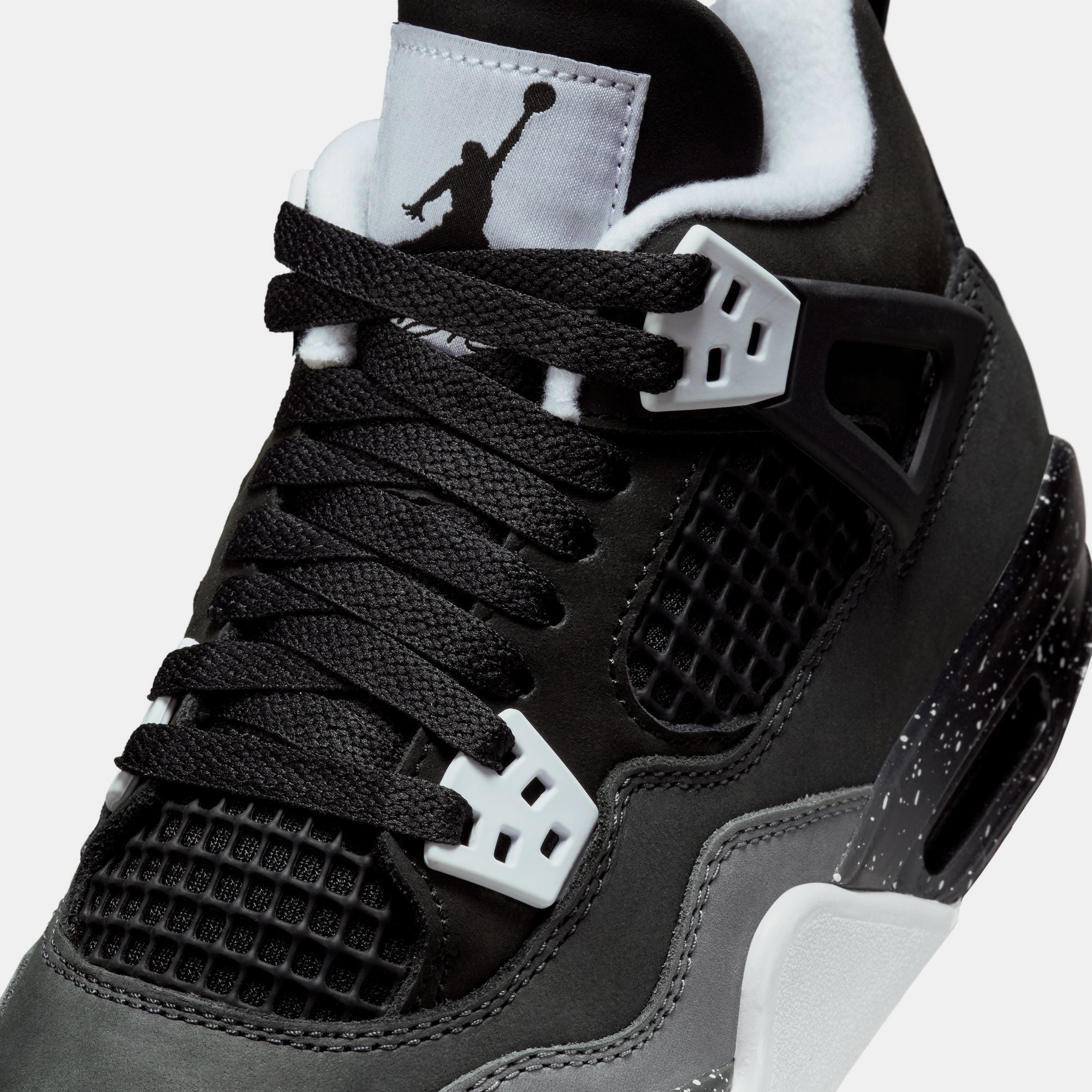 Air Jordan 4 Retro 'Fear' (GS) - Black/White