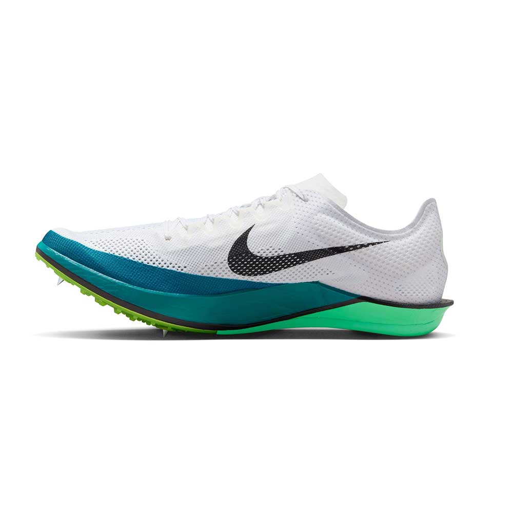 Nike Dragonfly 2 Elite Track Spike - White/Black/Bright Spruce/Vapor Green - Regular (D)