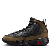 Air Jordan 9 Retro 'Olive' (GS) - Black/True Red