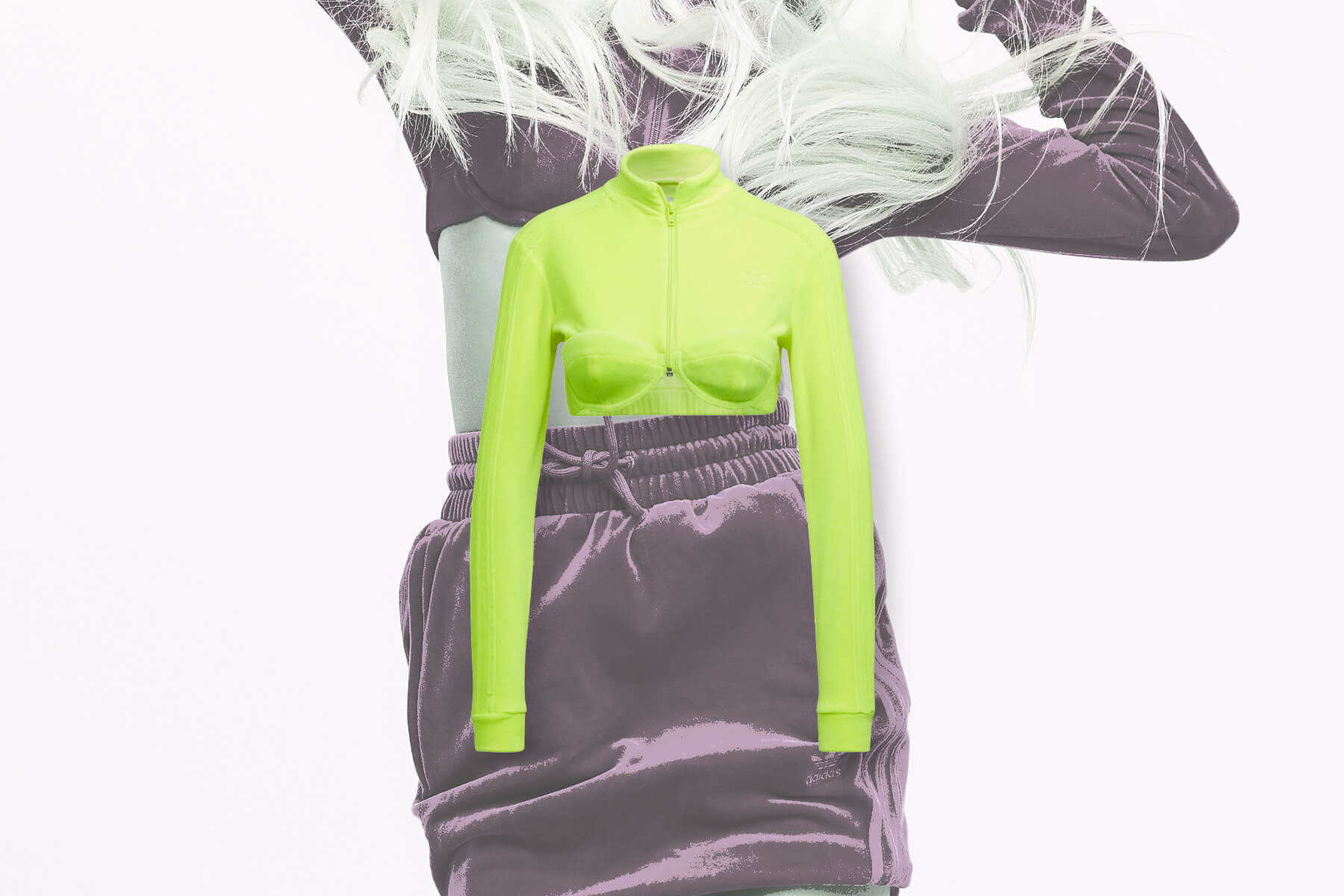 Adidas Originals x Jeremy Scott Women's Track Top - Solar Yellow