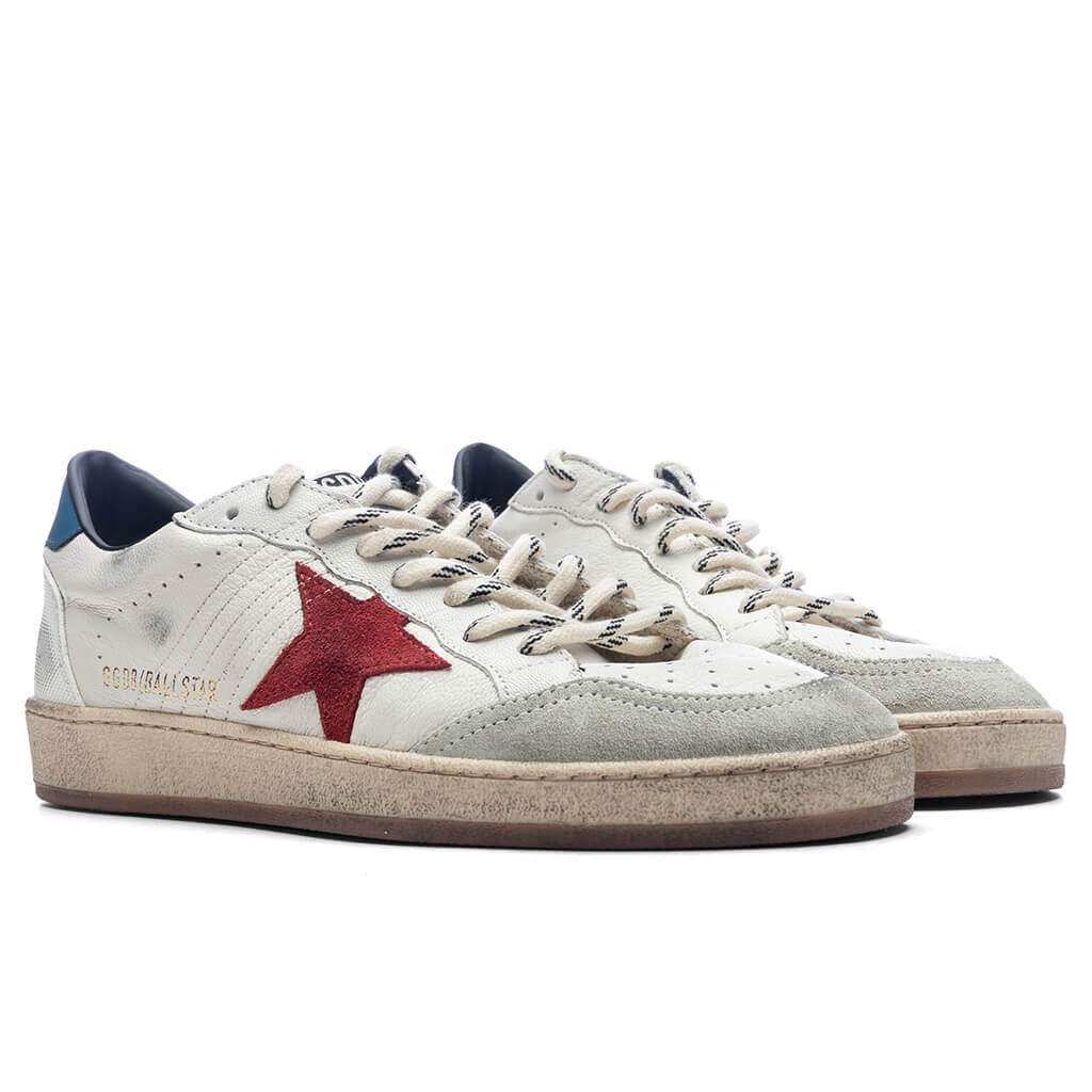 Ball Star Nappa Upper Suede Star - White/Red/Ice