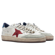 Ball Star Nappa Upper Suede Star - White/Red/Ice