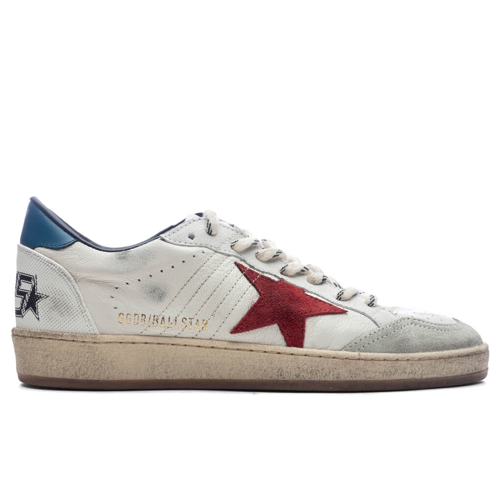 Ball Star Nappa Upper Suede Star - White/Red/Ice