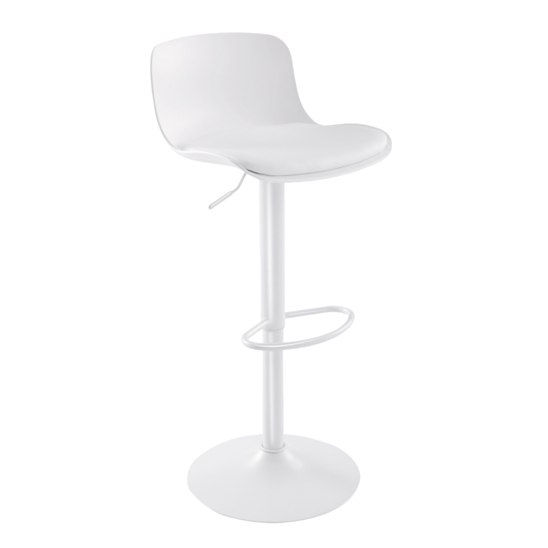 YOUNIKE Bar Stools Modern PU Leather Adjustable Swivel Stools