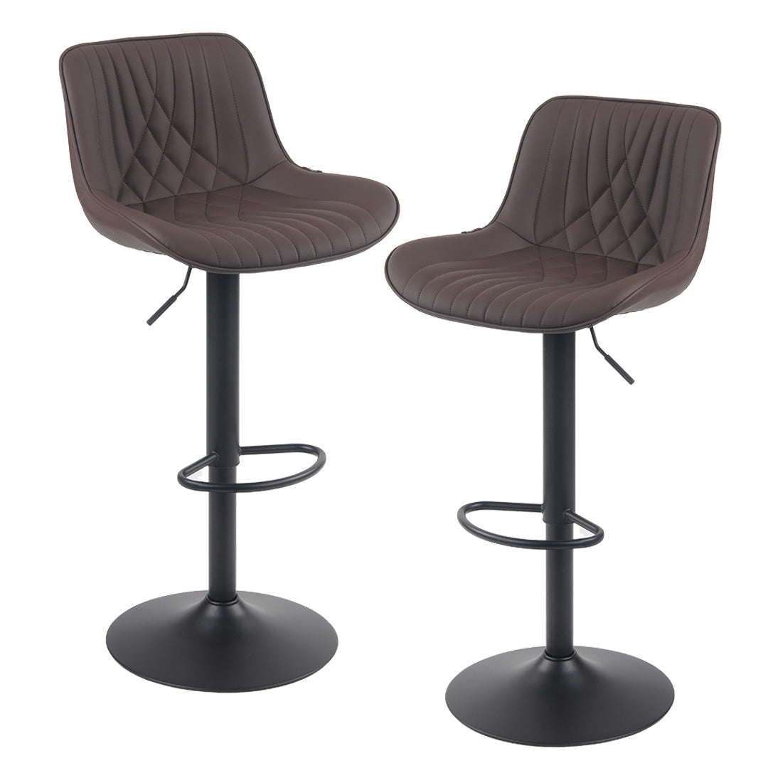 YOUNIKE Bar Stools with Back Set of 2