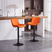 YOUNIKE Modern Swivel Bar Stools with Metal Base Set of 2