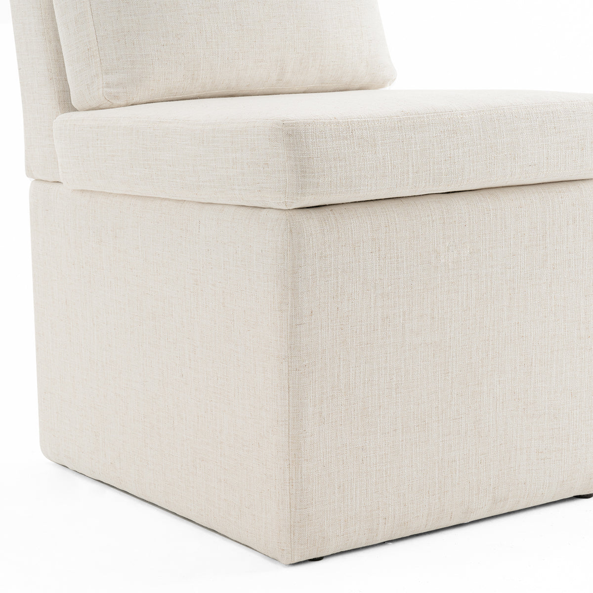 YOUNIKE Upholstered Accent Chair with Storage Seat for Living Room