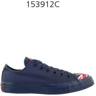 CONVERSE Chuck Taylor All Star Flag Toe Cap Low Top Sneaker Navy/Red/White 153912C