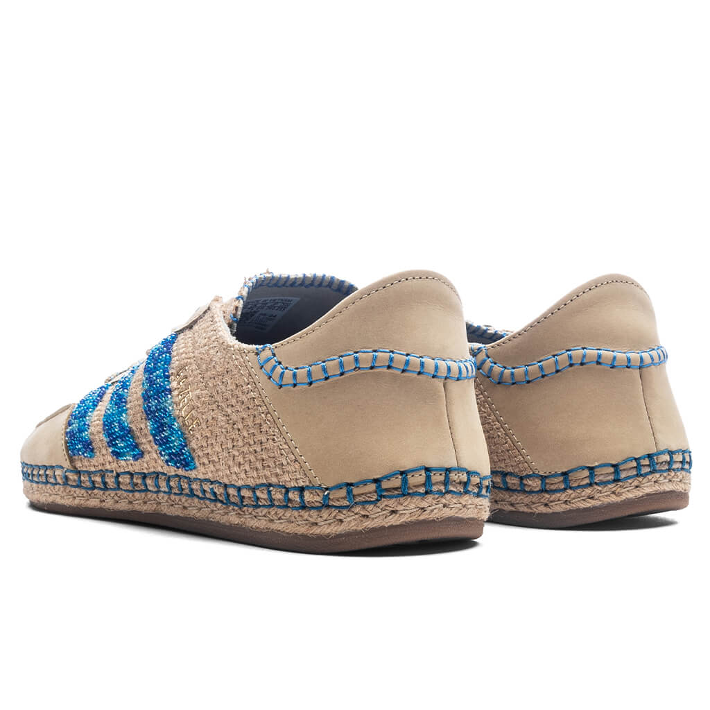 Adidas Originals x Clot Gazelle by EC - Linen Khaki/Light Blue/Blue Bird