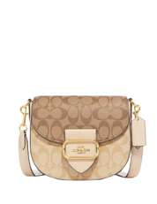 Coach Morgan Saddle Bag In Blocked Signature Canvas