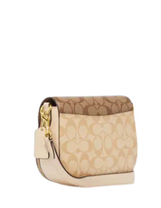 Coach Morgan Saddle Bag In Blocked Signature Canvas