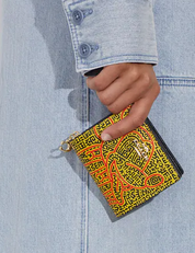 Coach Disney Mickey Mouse X Keith Haring Snap Wallet