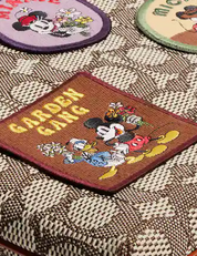 Coach Disney X Coach Kitt Messenger Crossbody In Signature Textile Jacquard With Patches