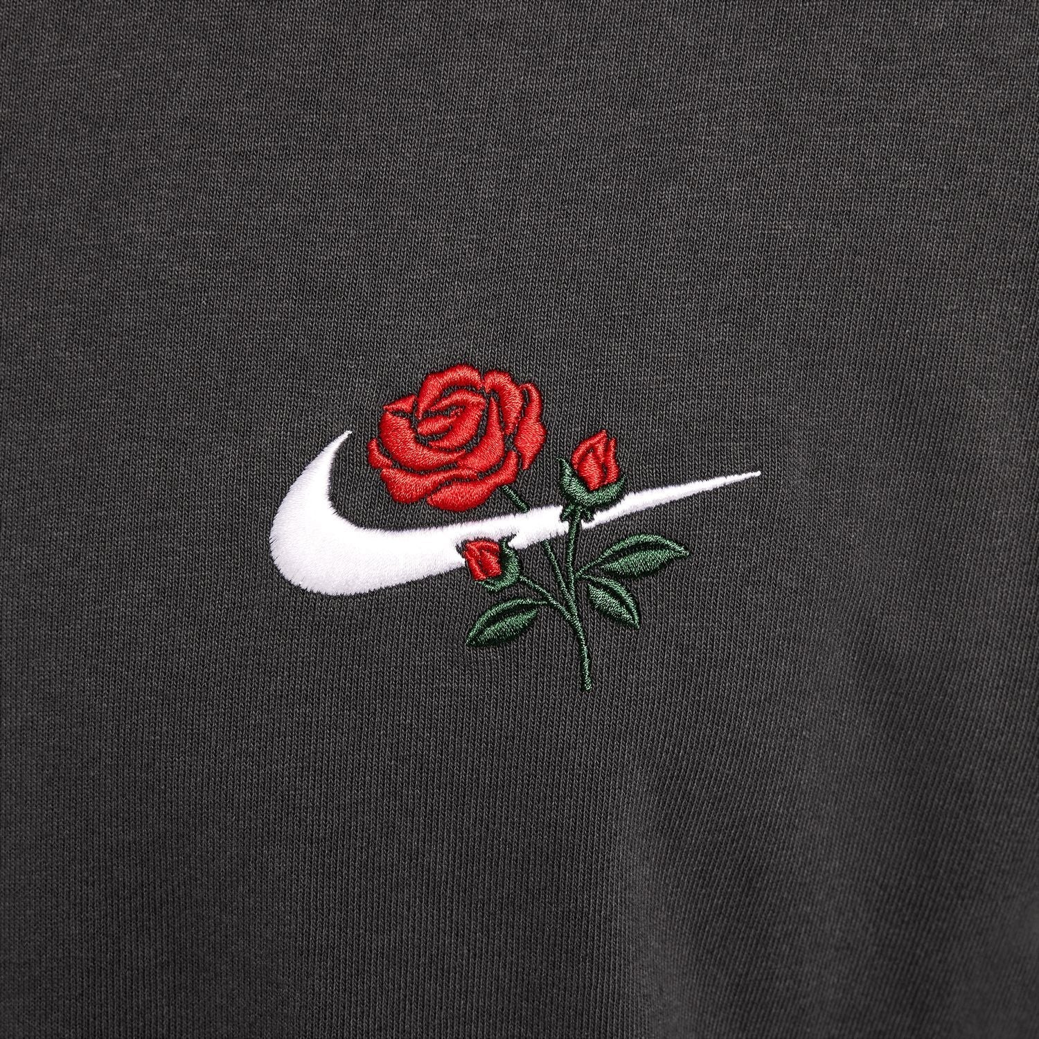 Rose Embroidered Heavyweight Tee - Mens