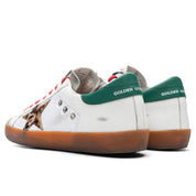 Super-Star Sneakers - White/Beige Brown Leopard/Green