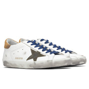 Super-Star Sneakers - White/Drill Green/Brown