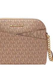 Michael Michael Kors Jet Set Travel Medium Logo Dome Crossbody Bag