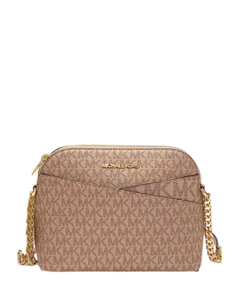 Michael Michael Kors Jet Set Travel Medium Logo Dome Crossbody Bag