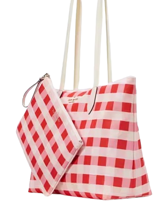 Kate Spade New York Mel Gingham Packable Tote