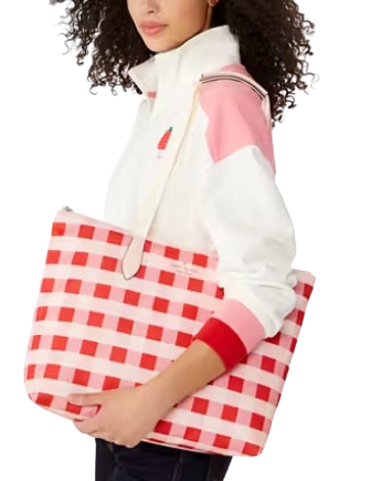 Kate Spade New York Mel Gingham Packable Tote